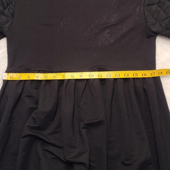 Zara Dresses Zara Quilted Puff Sleeve Skater Dress Poshmark